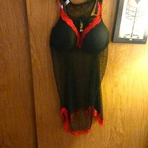 JUST SEXY LINGERIE, 3X, 90% NYLON, BABYDOLL & PANTIES, VALENTINE'S DAY